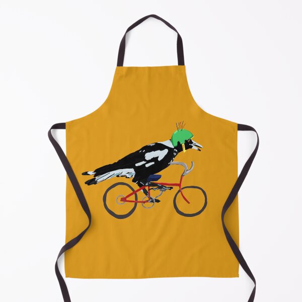 Item preview, Magpie on Bike Swoop (in Orange) designed and sold by LadyRyatt.