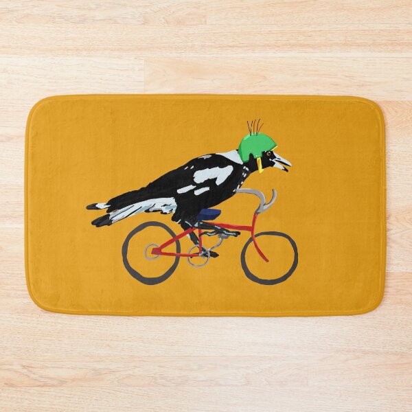 Item preview, Magpie on Bike Swoop (in Orange) designed and sold by LadyRyatt.