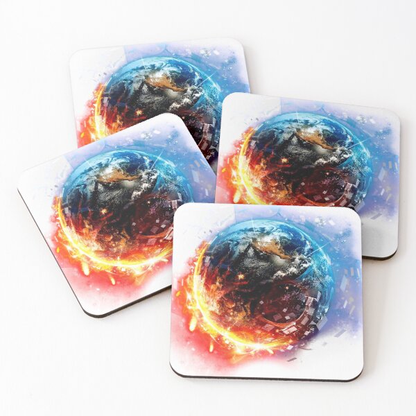 Item preview, The earth that has blue core and red core designed and sold by Arramavis.
