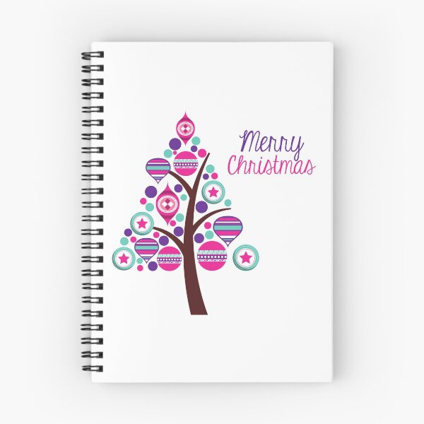 Item preview, Merry Christmas tree - Pink - Christmas designed and sold by RavenBonnie.