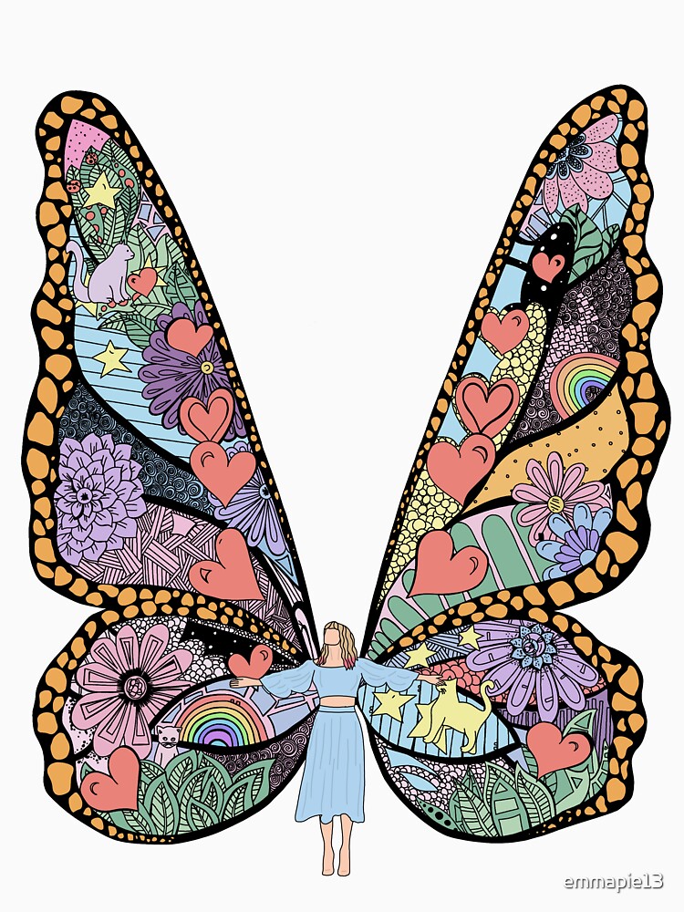 Taylor Swift Me Butterfly Mural T Shirt By Emmapie13 Redbubble