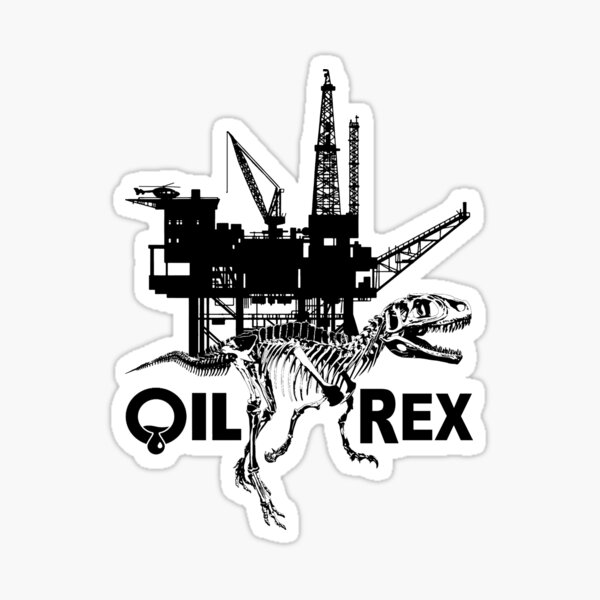 Artikel-Vorschau von Oil Rex; Dinosaurier;, designt und verkauft von StickerApe.