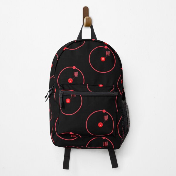 Item preview, Cute Red Hydrogen Atom Science Cartoon Says Hi designed and sold by twicetrader.