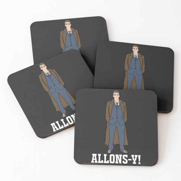 Item preview, The 10th Doctor: "Allons-y!" (White) designed and sold by sci-fi-nerd.