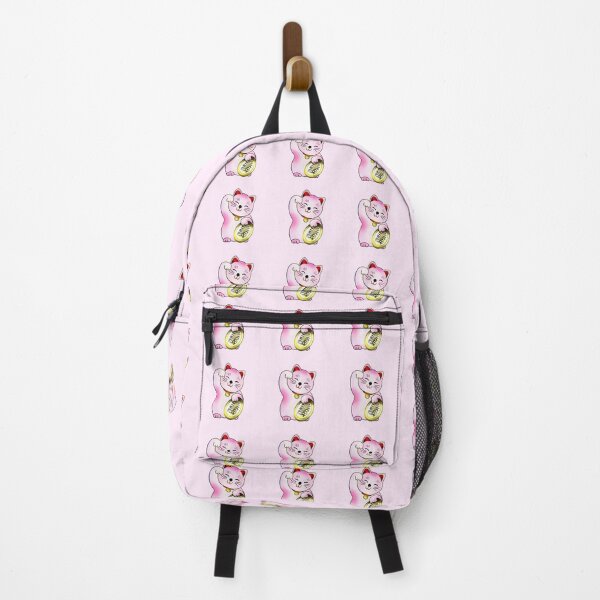 Item preview, Pink maneki good luck cat with coin designed and sold by CuisineCat.
