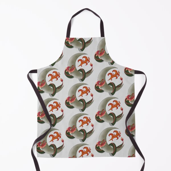 Item preview, moon dragon throwing flames designed and sold by MossAbbys.