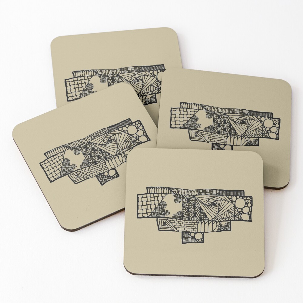 Item preview, Coasters (Set of 4) designed and sold by BisonDraw.