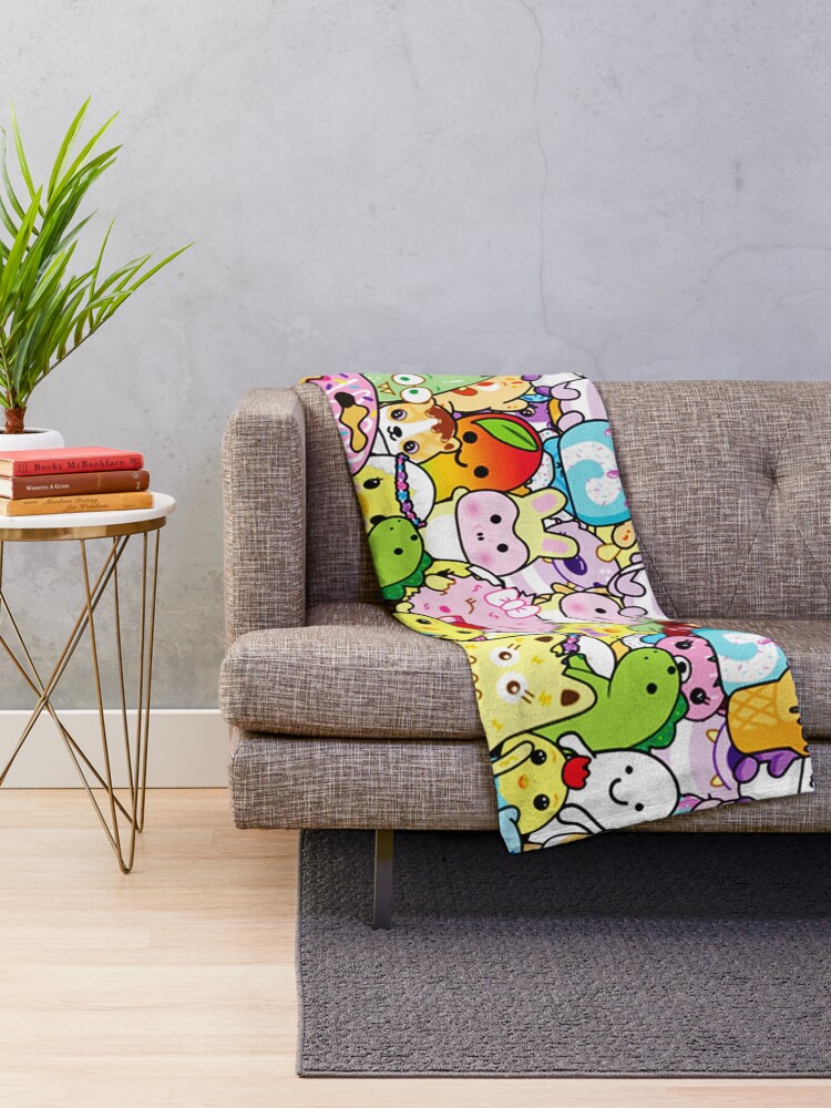 Alternate view of cute art of moriah elizabeth Throw Blanket