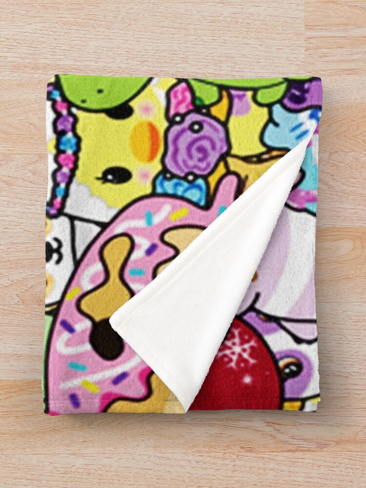 Alternate view of cute art of moriah elizabeth Throw Blanket