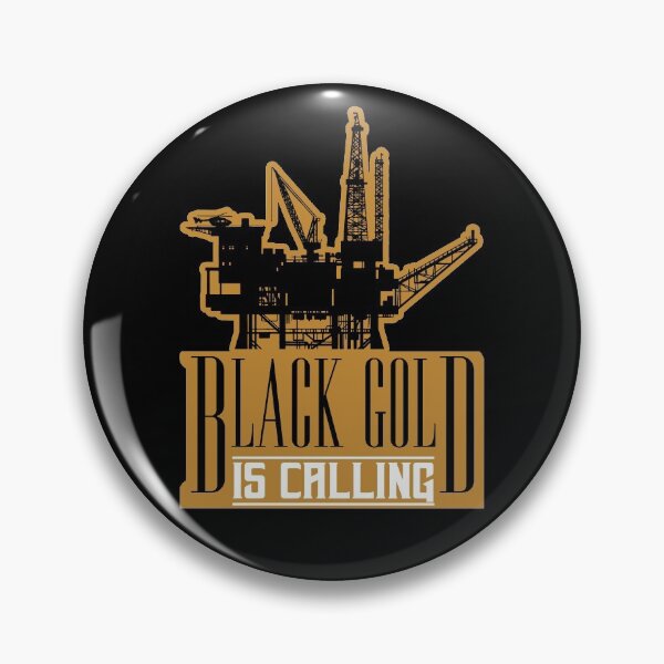 Item preview, Black Gold Is Calling; Oil Rig; designed and sold by StickerApe.