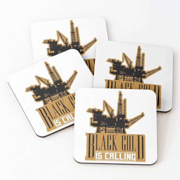 Item preview, Black Gold Is Calling; Oil Rig; designed and sold by StickerApe.