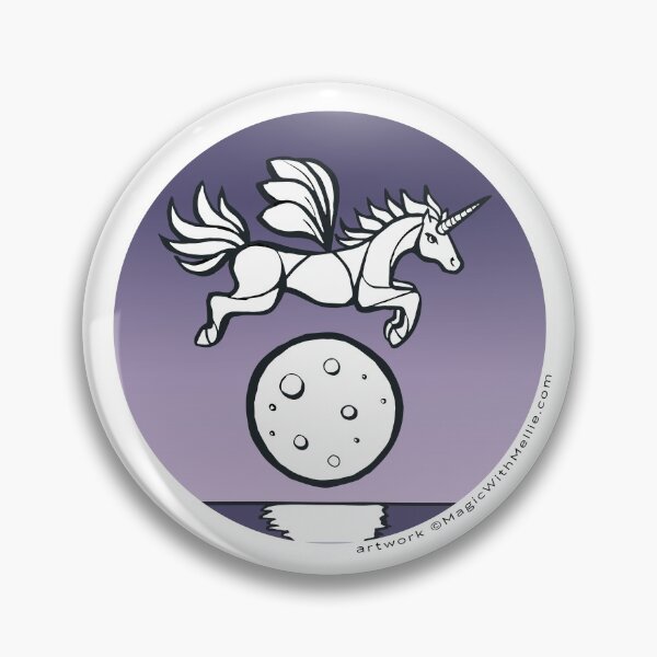 Item preview, Moonglow Unicorn — Inktober Unicorn illustration series designed and sold by Melanie Test.