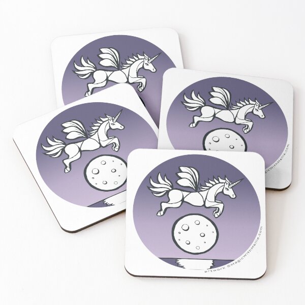 Item preview, Moonglow Unicorn — Inktober Unicorn illustration series designed and sold by Melanie Test.