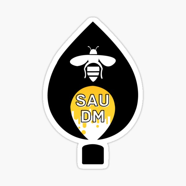 SAU DM Flame with Bee Sticker