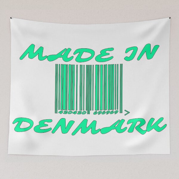 Item preview, MADE IN DENMARK (Funny) Earth Merch designed and sold by Mustard Prophet.
