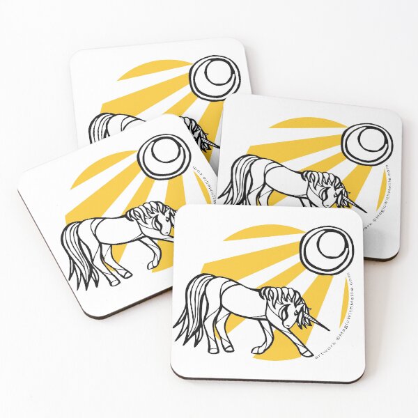 Item preview, Sunbeam Unicorn — Inktober Unicorn illustration series designed and sold by Melanie Test.