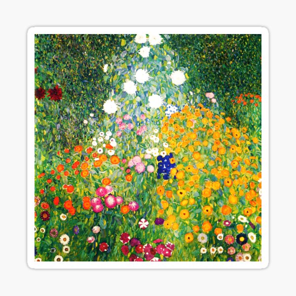 Aperçu de l'œuvre Gustav Klimt "Blumengarten (Jardin de fleurs)" créée et vendue par Alexandra Dahl.