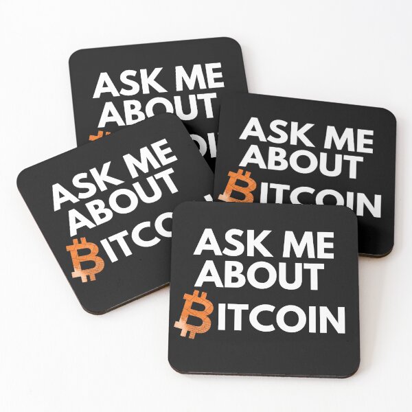 Item preview, Ask Me About Bitcoin - Fluorescent Orange designed and sold by Cryptohaven.