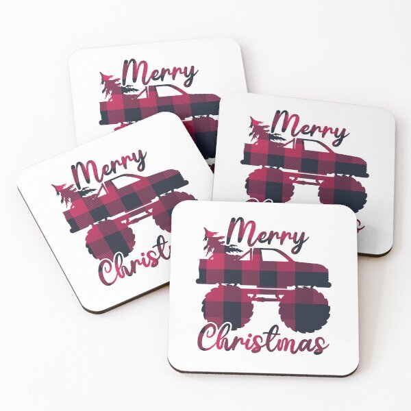 Item preview, Monster Truck Ugly Sweater Pattern | Merry Christmas Evergreen  designed and sold by GravitiTees.