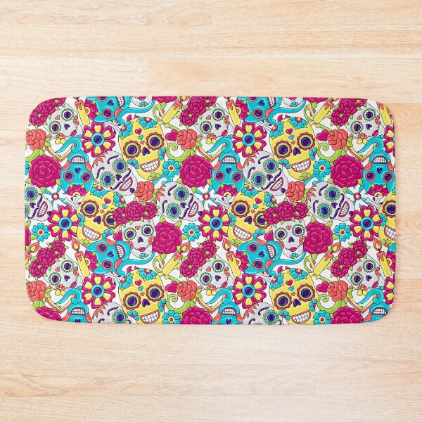 Item preview, Mexican Sugar Skulls White Pattern designed and sold by 2MdesignStore.
