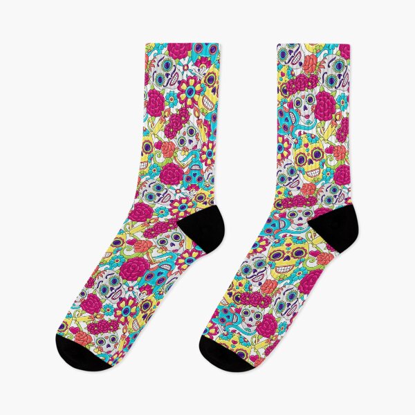 Item preview, Mexican Sugar Skulls White Pattern designed and sold by 2MdesignStore.