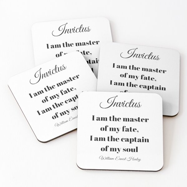 Item preview, Invictus I Am The Master Of My Fate designed and sold by raeofhopequotes.