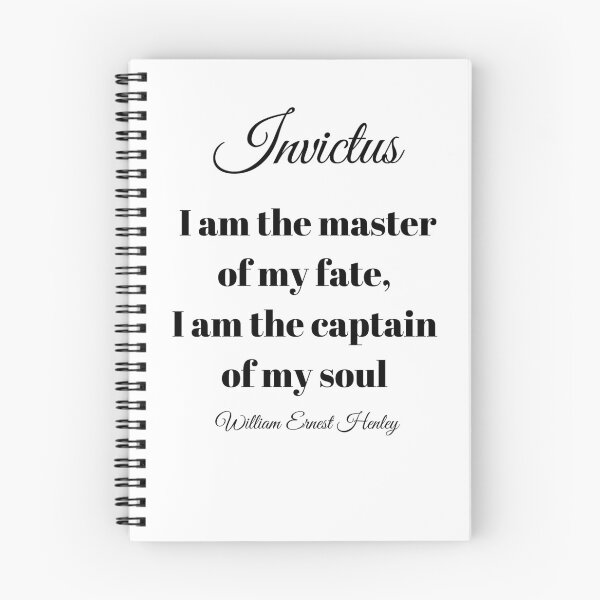 Item preview, Invictus I Am The Master Of My Fate designed and sold by raeofhopequotes.