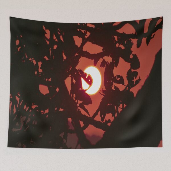 Item preview, Sunset and the leaf pattern designed and sold by Mariolangstieh.