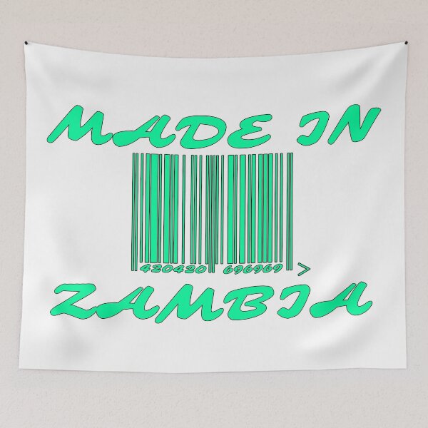 Item preview, MADE IN ZAMBIA (Funny) Earth Merch designed and sold by Mustard Prophet.