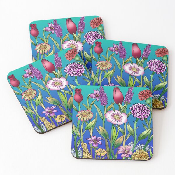 Item preview, Blooming life over blue designed and sold by Madriguera.