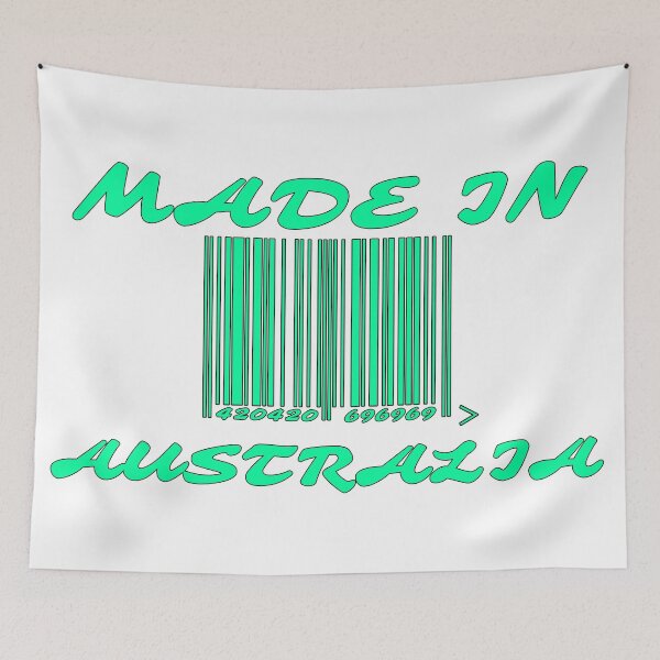 Item preview, MADE IN AUSTRALIA (Funny) Earth Merch designed and sold by Mustard Prophet.