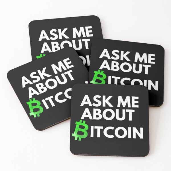 Item preview, Ask Me About Bitcoin - Neon Green designed and sold by Cryptohaven.