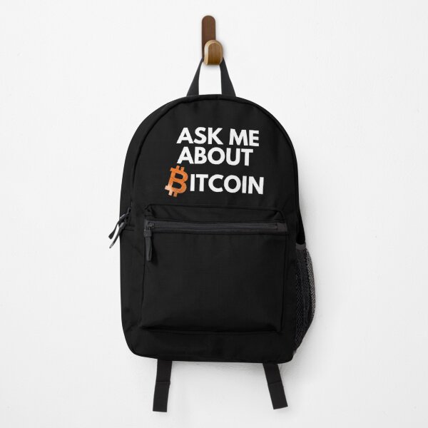 Item preview, Ask Me About Bitcoin - Fluorescent Orange designed and sold by Cryptohaven.