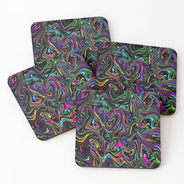 Item preview, Neon Rainbow Swirls |  Psychedelic Oil Spill designed and sold by Bee Lecuyer.