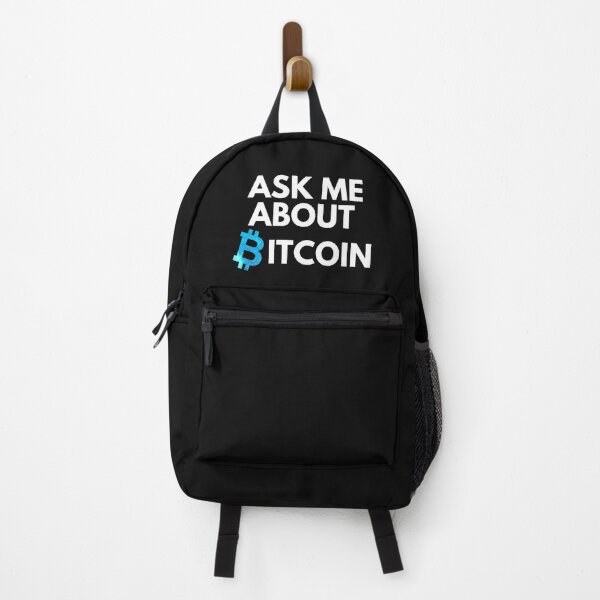Item preview, Ask Me About Bitcoin - Digital Blue designed and sold by Cryptohaven.