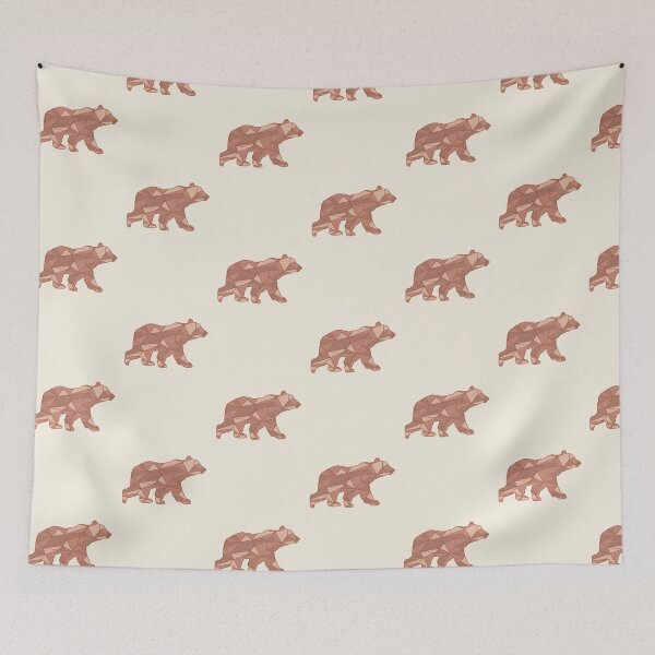Artikelvorschau, Bears Wildlife Outdoors Geometrische abstrakte Kunst entworfen und verkauft von EarthBoho.