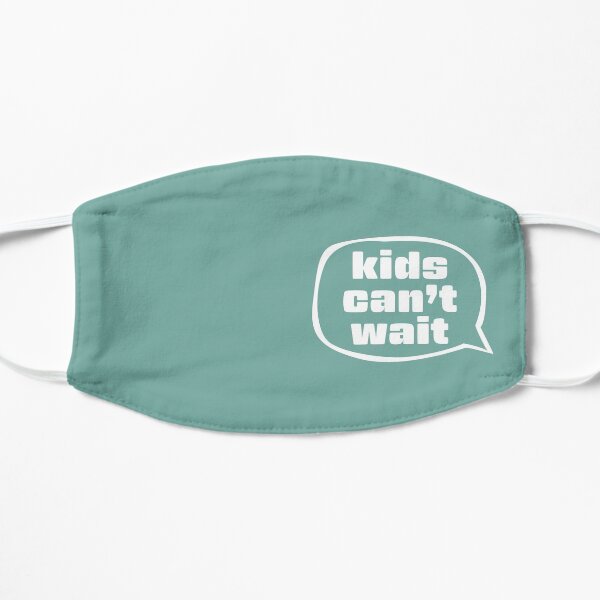 Kids Can't Wait Speech Bubble Flat Mask
