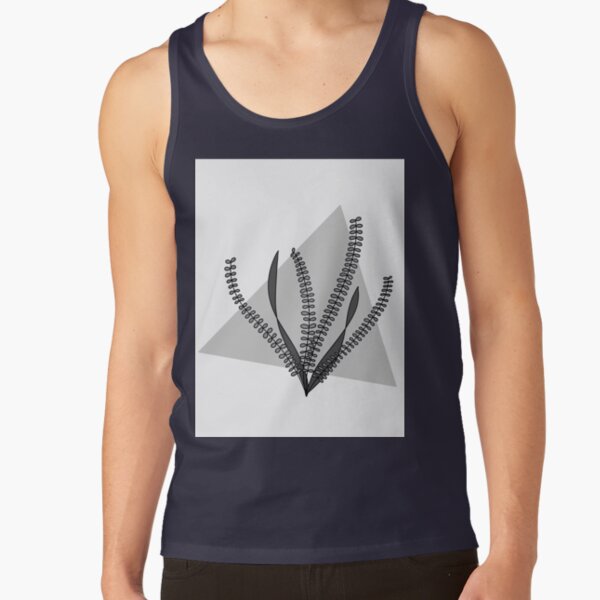 Seaweed Illustration on Triangle Tank Top
