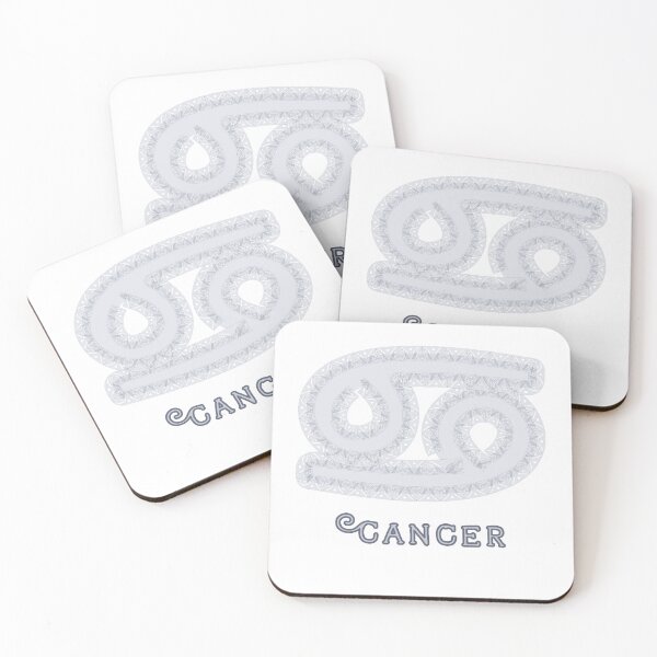 Item preview, Cancer Astrology Zodiac Horoscope Symbol in Grey designed and sold by LifeOnGlow.