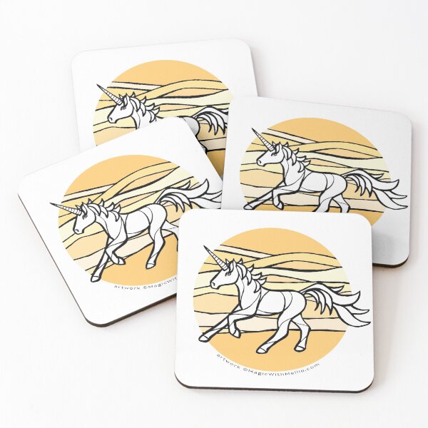 Item preview, Desert Sand Unicorn — Inktober Unicorn illustration series designed and sold by Melanie Test.