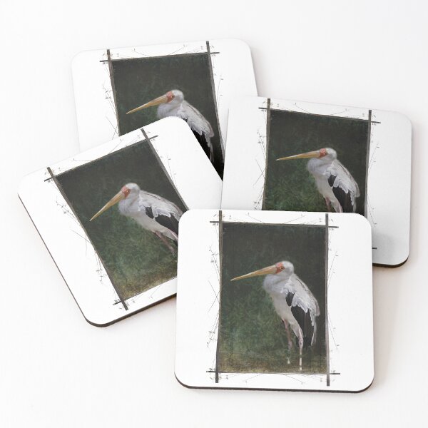 Item preview, Yellow Billed Stork Strikes Adorable Pose designed and sold by KbytesOfJax Outdoor and Nature.