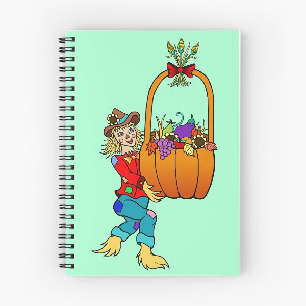 Item preview, Scarecrow with Pumpkin Harvest Basket  designed and sold by Deborah Camp.