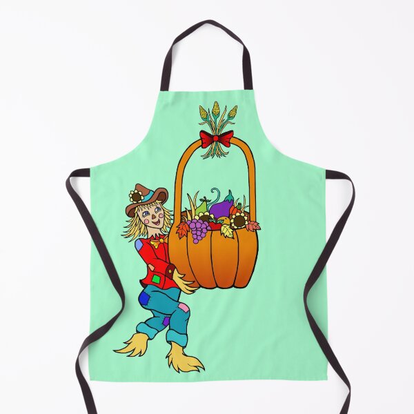 Item preview, Scarecrow with Pumpkin Harvest Basket designed and sold by Deborah Camp.