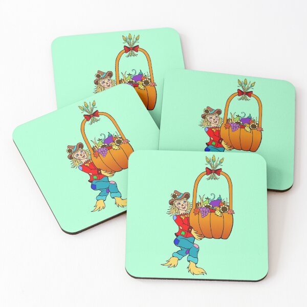 Item preview, Scarecrow with Pumpkin Harvest Basket  designed and sold by Deborah Camp.