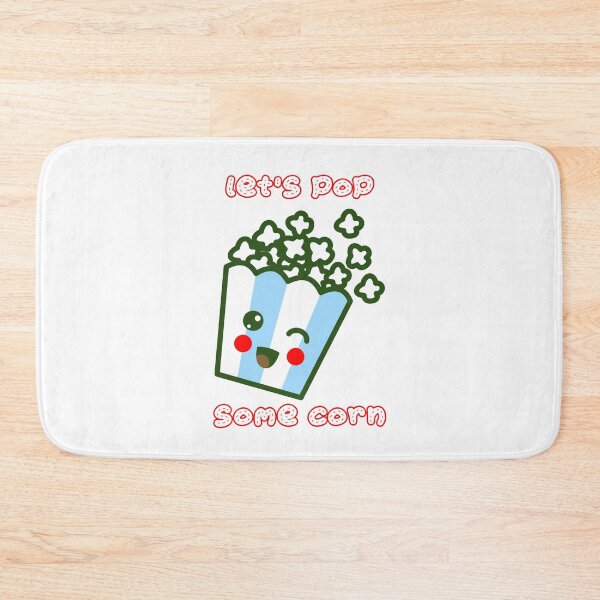 Item preview, Let's Pop Some Corn - Cute Kawaii Popcorn Bucket  designed and sold by Kaos Urbanwear.