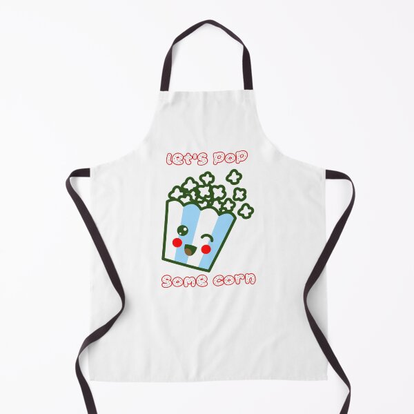 Item preview, Let's Pop Some Corn - Cute Kawaii Popcorn Bucket designed and sold by Kaos Urbanwear.