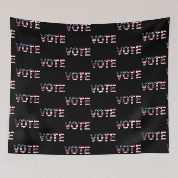 Item preview, VOTE with flag (US Elections) designed and sold by FeaturedStore.