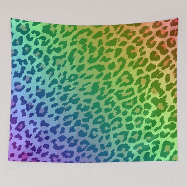 Item preview, Digital Leopard Print Through Rainbow Lens designed and sold by MixedBagMerch.