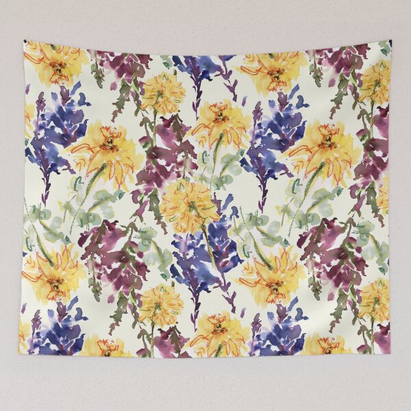 Item preview, Snapdragon botanical yellowish floral design designed and sold by EarthyPlanty.