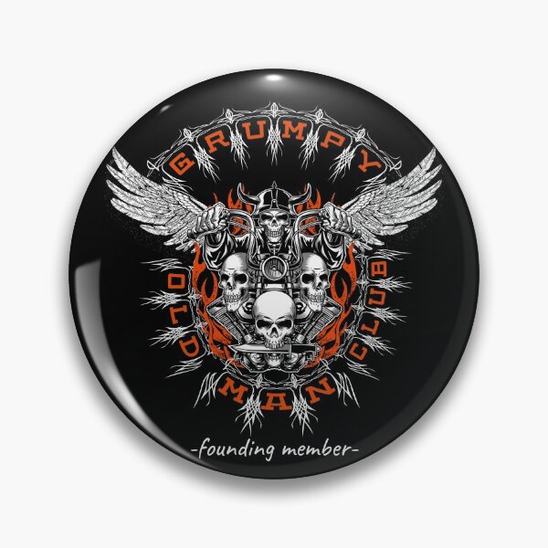 Item preview, Grumpy Old Man Club Founding Member gift for biker funny Gift idea for grand father & dad designed and sold by chaladin.